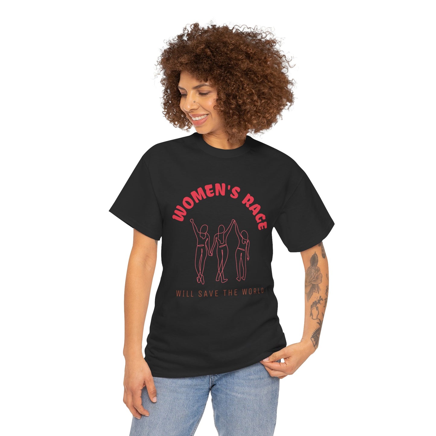 Women's Rage Tee — "Women's Rage Will Save the World" Feminist Graphic T‑Shirt