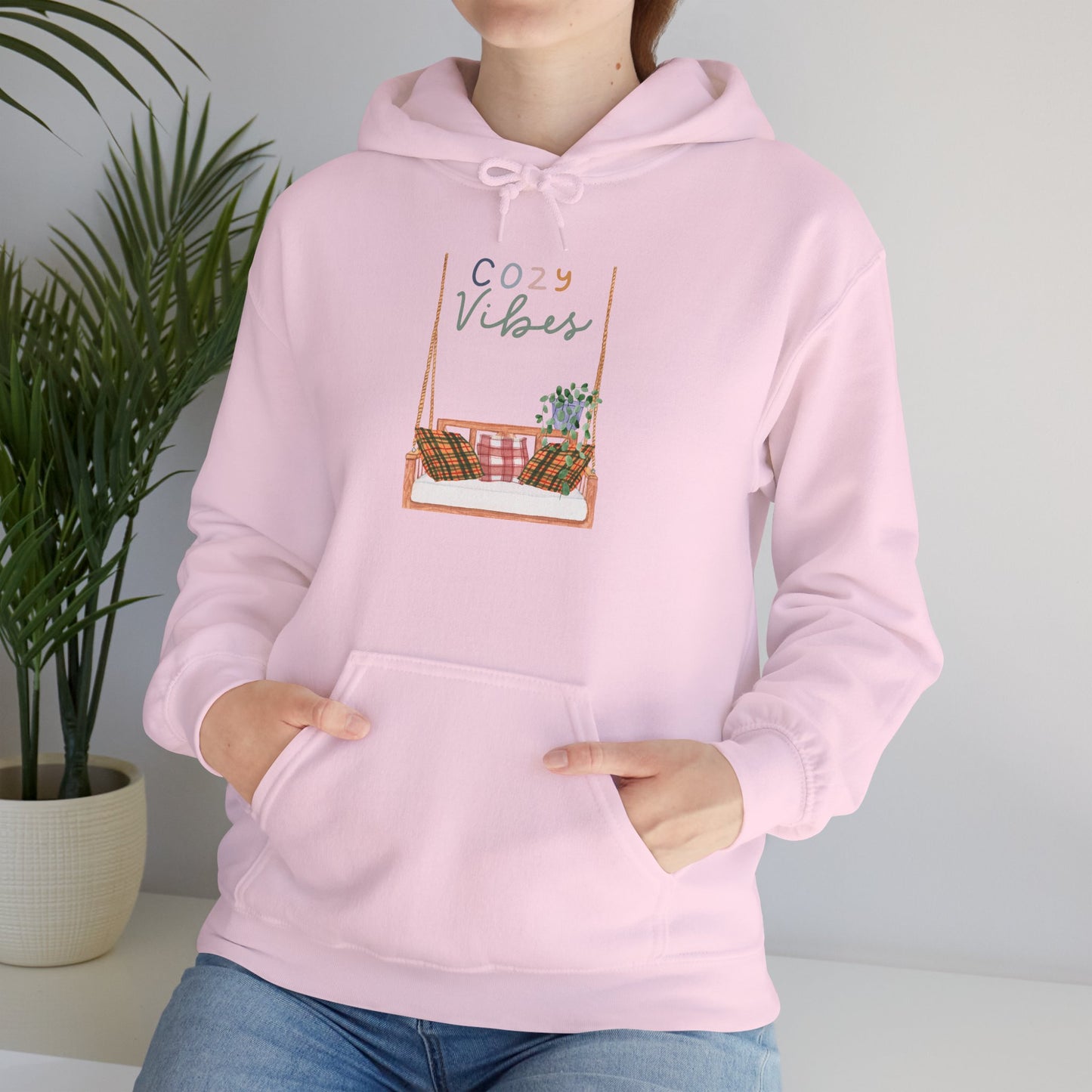 Cozy Vibes Hoodie, Unisex Sweatshirt, Warm Layer for Fall, Perfect Gift for Homebody, Autumn Fashion, Casual Comfort Wear