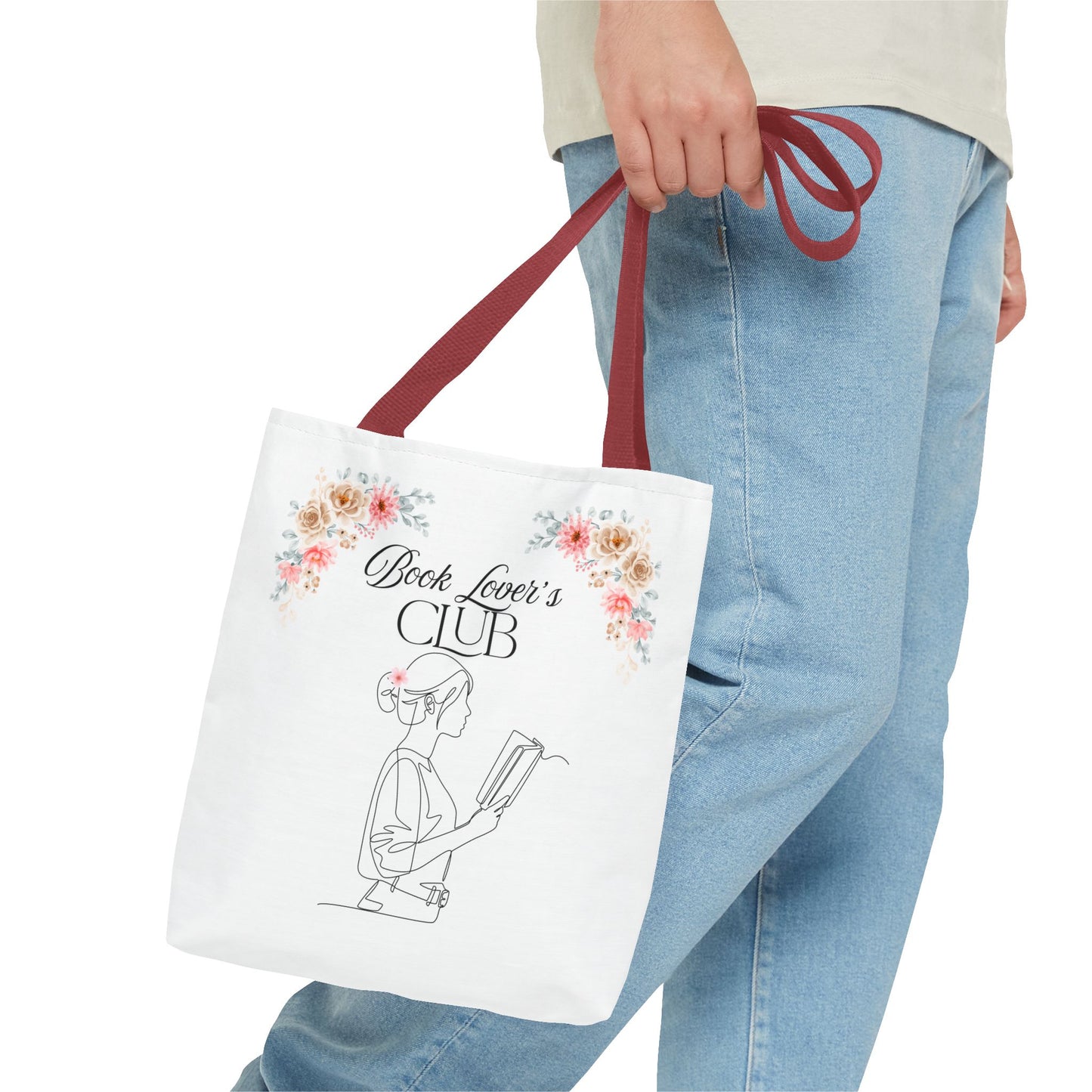 Book Lover's Club Tote Bag, Perfect for Readers, Literary Gifts, Eco-Friendly Shopping, Book Club Meetings, Gift for Bookworms