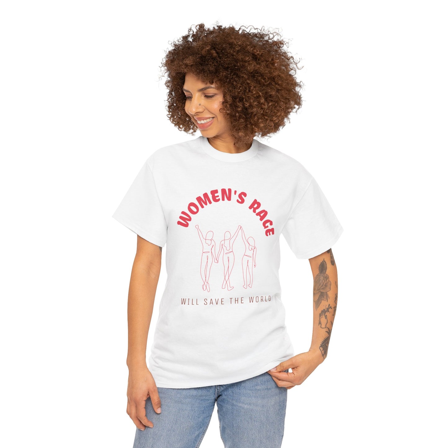 Women's Rage Tee — "Women's Rage Will Save the World" Feminist Graphic T‑Shirt
