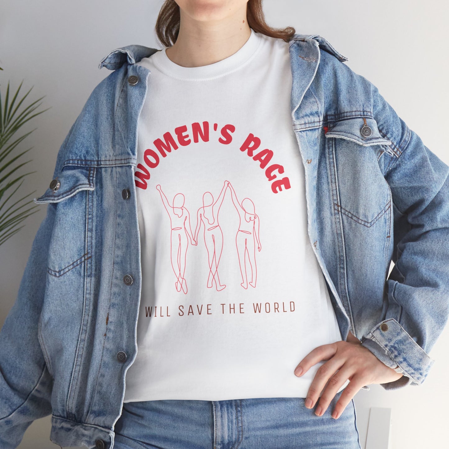 Women's Rage Tee — "Women's Rage Will Save the World" Feminist Graphic T‑Shirt