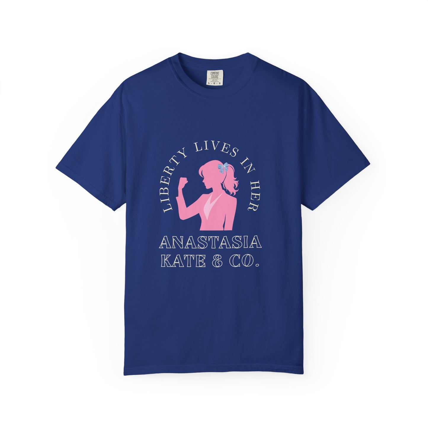Liberty Lives in Her Unisex T-shirt, Vintage Graphic Tee, Feminist Shirt, Gift for Her, Casual Wear, Outfit for Protests