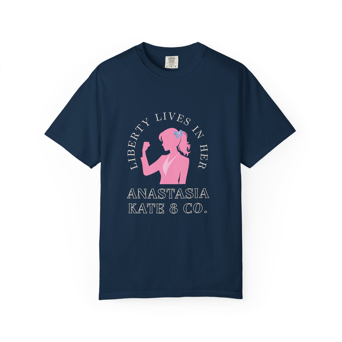 Liberty Lives in Her Unisex T-shirt, Vintage Graphic Tee, Feminist Shirt, Gift for Her, Casual Wear, Outfit for Protests