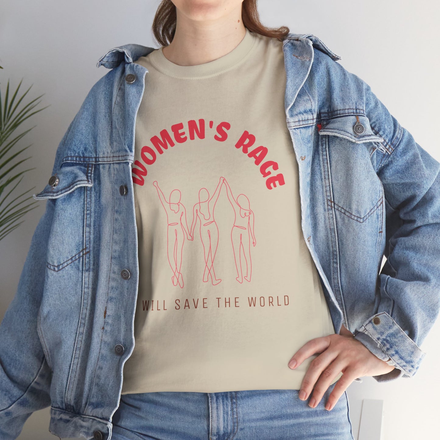 Women's Rage Tee — "Women's Rage Will Save the World" Feminist Graphic T‑Shirt