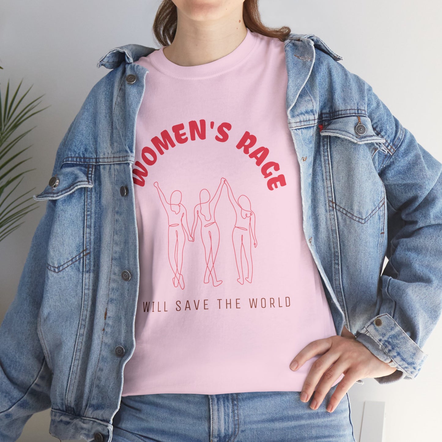 Women's Rage Tee — "Women's Rage Will Save the World" Feminist Graphic T‑Shirt