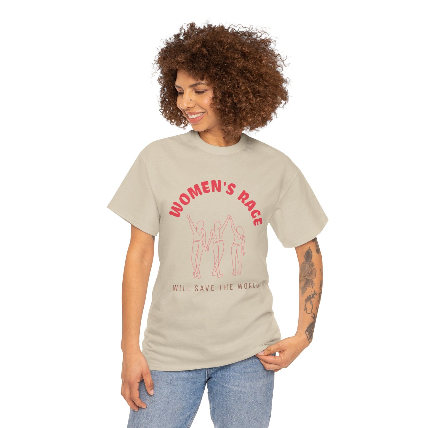 Women's Rage Tee — "Women's Rage Will Save the World" Feminist Graphic T‑Shirt