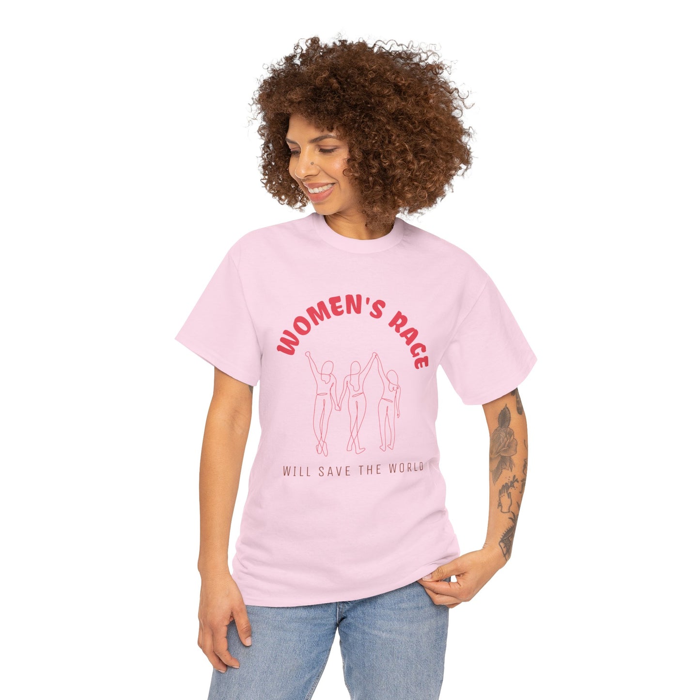 Women's Rage Tee — "Women's Rage Will Save the World" Feminist Graphic T‑Shirt