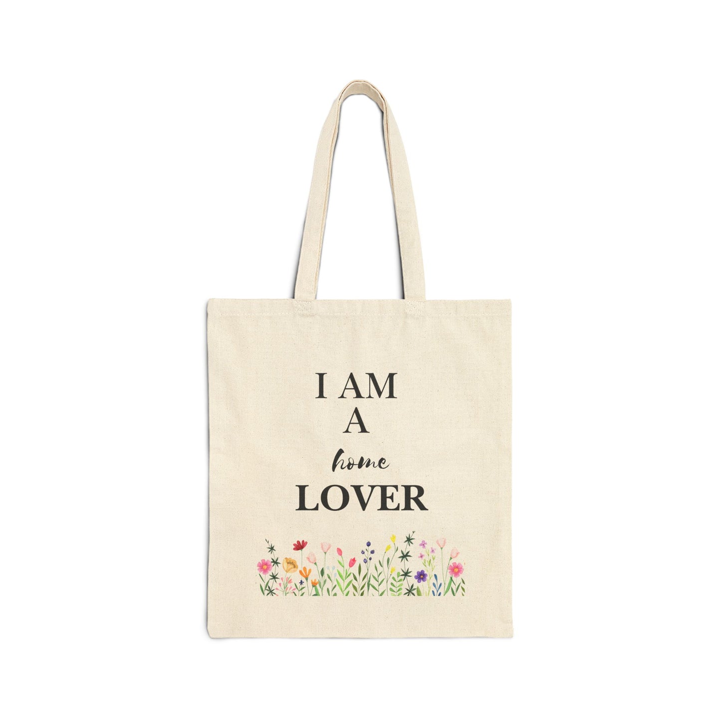 Floral Home Lover Tote Bag - Eco-Friendly, Reusable Shopping Bag, Gift for Homeowners, Plant Lovers, Beach Bag