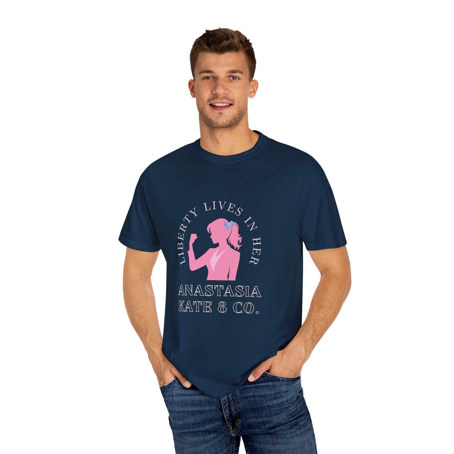 Liberty Lives in Her Unisex T-shirt, Vintage Graphic Tee, Feminist Shirt, Gift for Her, Casual Wear, Outfit for Protests